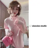 【花境打底】【内里奥利绒】【超仙超美】潇潇自制甜美风打底衫XM1198