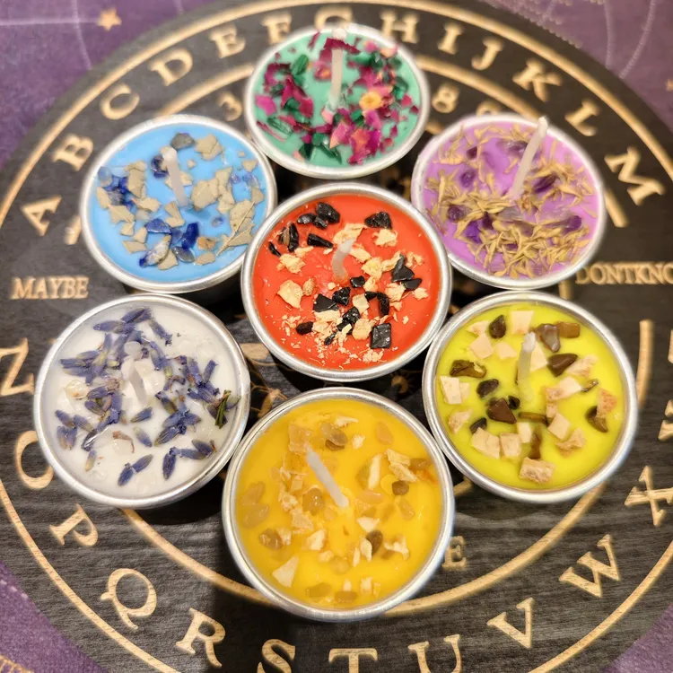 定制七脉lun草药蜡烛一组七个随心搭（送音频）