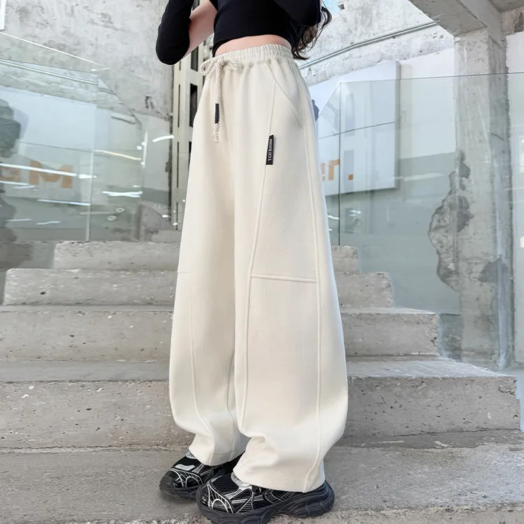 女童运动裤子春秋2025新款时尚儿童香蕉版型卫裤12岁女孩休闲长裤