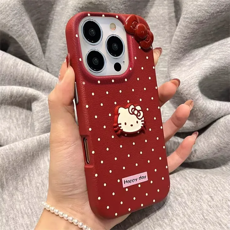 立体蝴蝶结凯蒂适用苹果/华为/荣耀/小米/OPPO/VIVO/iQOO手机壳女