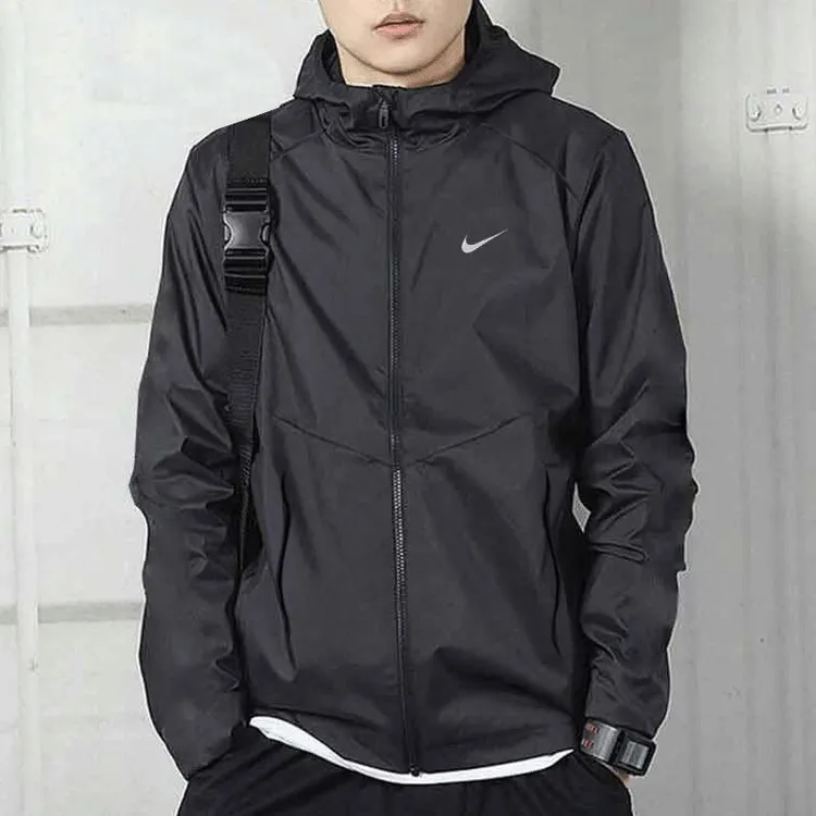 耐克男士春秋防风夹克速干梭织运动外套休闲跑步上衣