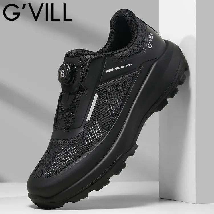 G-vill/贵之步男士休闲皮鞋透气网布镂空一脚蹬软底轻便运动男鞋商品图