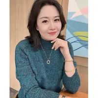 #昊涵HAOHAN# 定制花纱 100%纯羊毛 重磅加厚半高领羊毛衫JC-2599