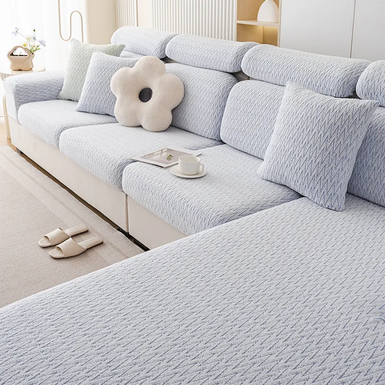 幸曼折线四季通用型沙发套罩全包万能套新款简约弹力防滑垫