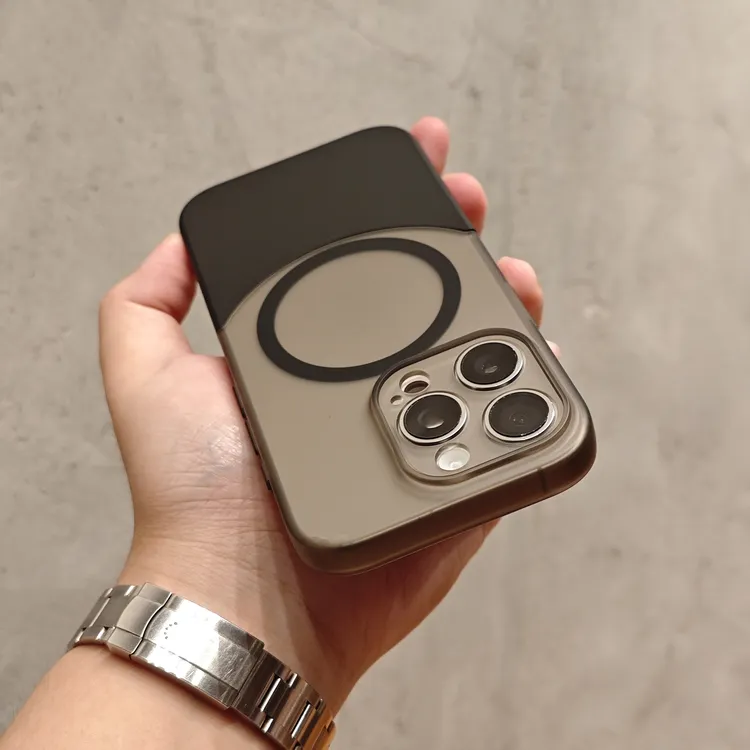 磁吸上下插壳适用苹果17手机壳iPhone16Promax硬壳14简约透明15套