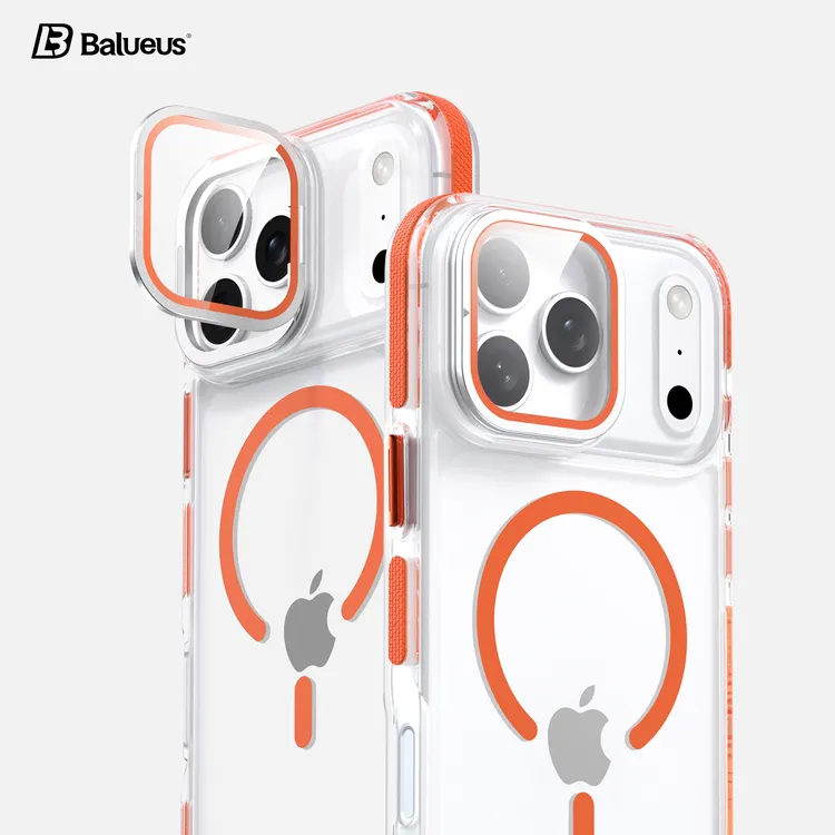 适用苹果17ProMax手机壳iPhone16Pro保护套15透明磁吸14镜头支架