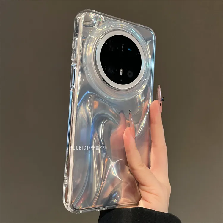 ins风银色鎏金适用华为mate70Pro手机壳轻奢高级感mate60pro+防摔