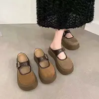 秋休闲款法式拖鞋女新款配裙子包头薄肯拖鞋180-88