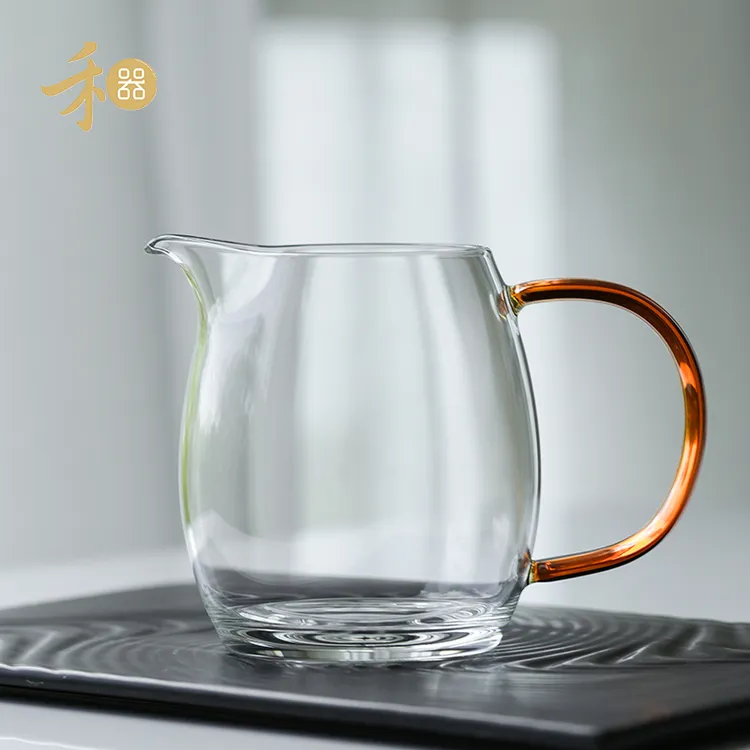 轻奢晶彩·澄然茶海高硼硅耐热家用玻璃公道杯建议容量：300ml