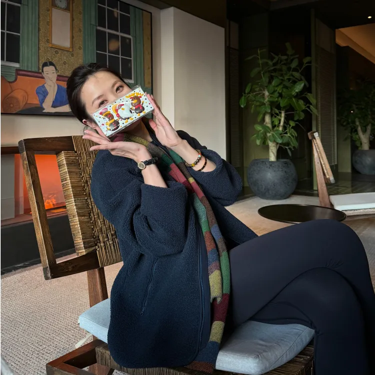 DE Mincollection摇粒绒外套/抓绒厚款立领拉链套指夹克外套55942