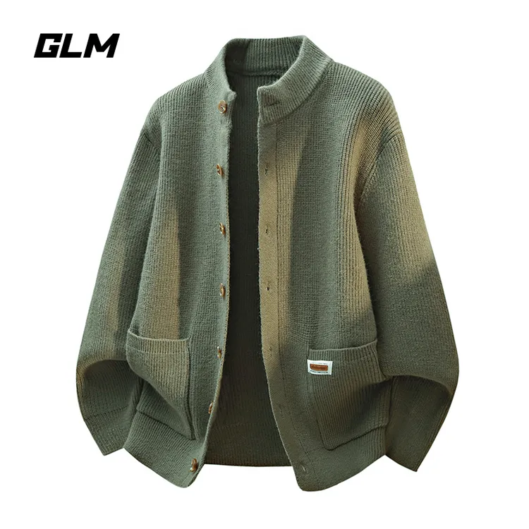 GLM开衫外套男士秋冬时尚百搭韩版针织衫休闲上衣服潮流毛衣外套