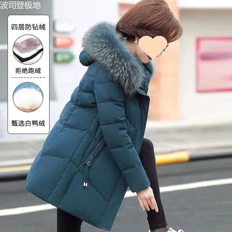波司登极地联名联名2025新款妈妈加厚羽绒服中老年女冬季时尚中长