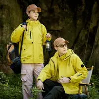 户外情侣三合一冲锋衣登山服防风防水登山夹克外套加厚秋冬保暖