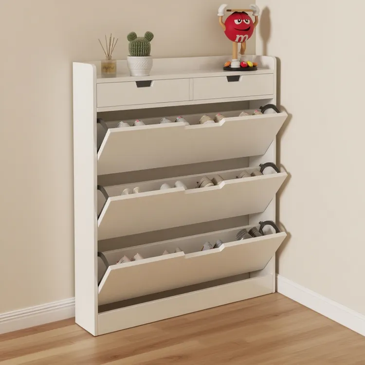 翻斗鞋柜储物柜现代入户简易鞋架家用玄关简约阳台客厅超薄大容量