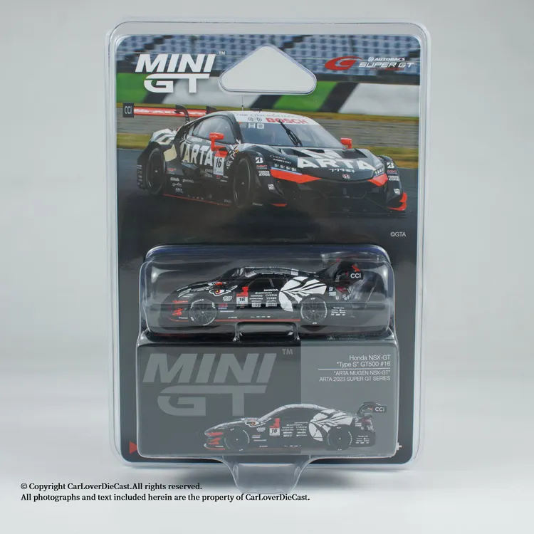 MINIGT车模 1:64合金787号日版 本田NSX-GT500 #16小比例汽车模型