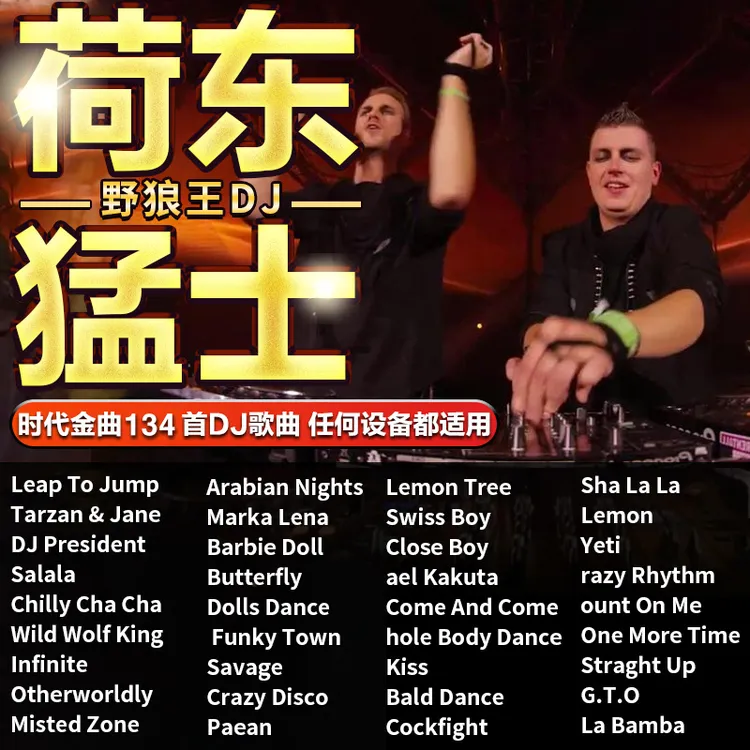 荷东猛士的士高u盘野狼王重低音歌曲劲爆舞曲车载u盘歌曲音乐优盘