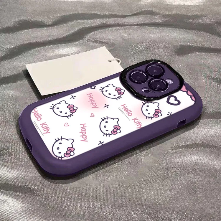 hello凯蒂适用iphone16promax苹果15/14P手机壳泡芙13p/12/11全包