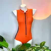 新宇新品/爱马橙三角修身显瘦竞速款连体泳衣