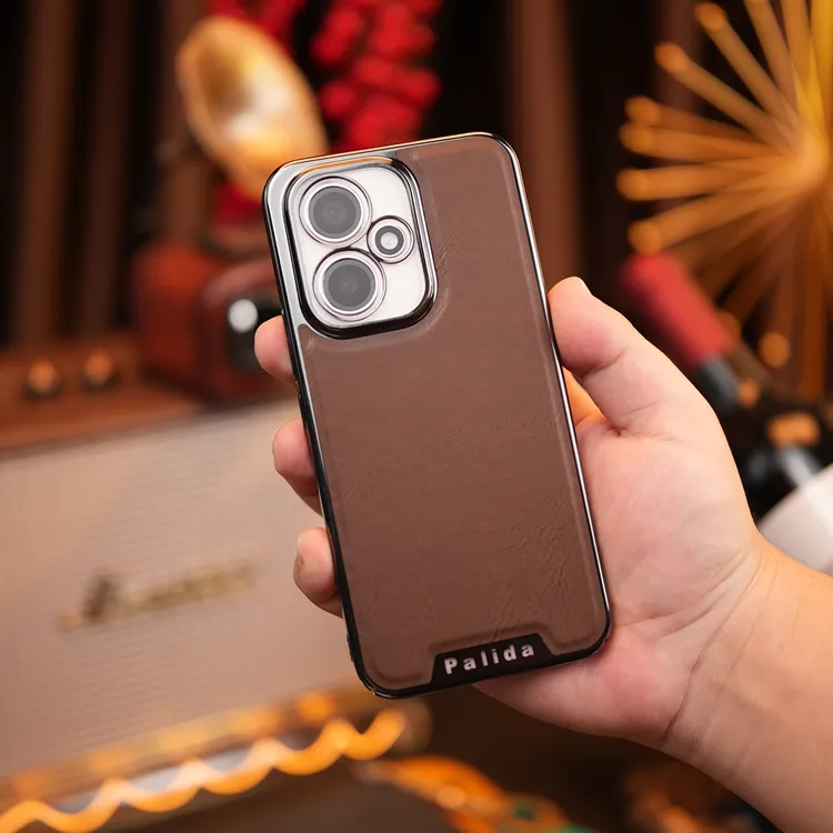 适用于荣耀400/Pro手机壳电镀素皮全包防摔散热保护皮革