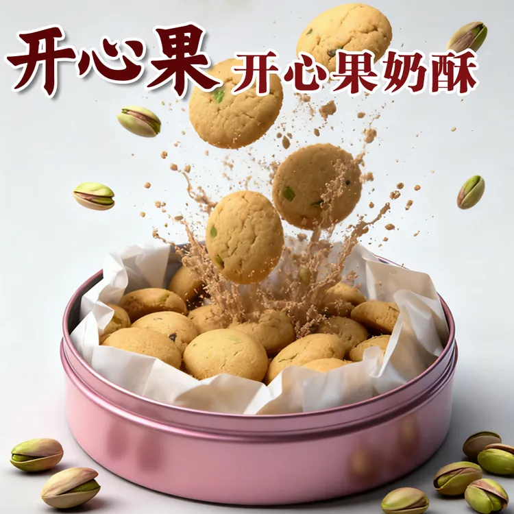 品香斋黄油小奶酥手工烘焙饼干早餐下午茶点心休闲零食铁罐礼盒