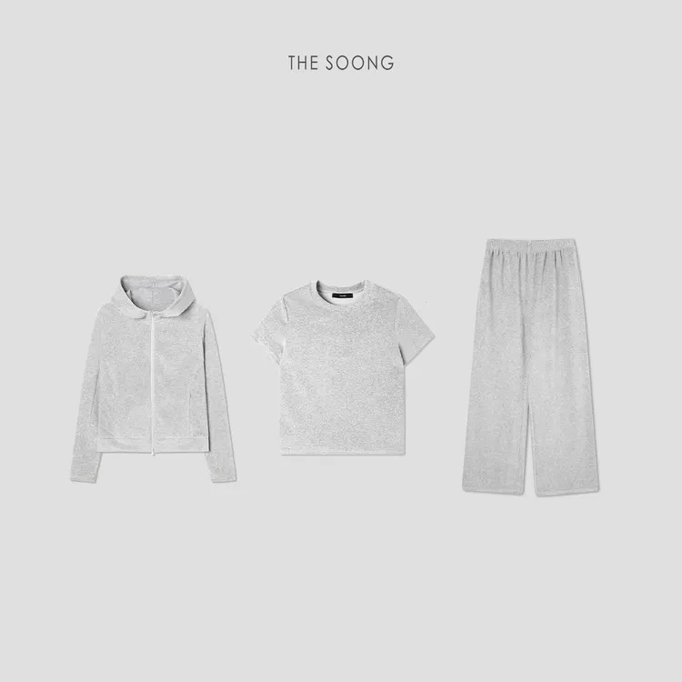 THESOONG|早秋100%纯棉休闲长裤女卫裤运动裤休闲百搭冬HBKZ7134