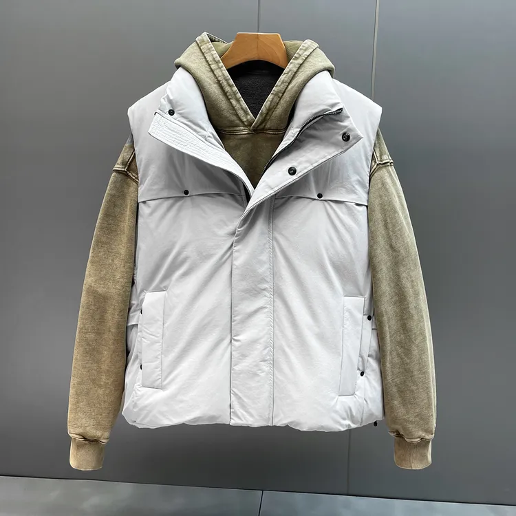 90白鸭绒马甲男cityboy2025冬季新款保暖背心坎肩叠穿羽绒服外套