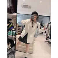 晶咕【内搭王！】侧开叉纯色双面绒感圆领T恤长袖打底时尚休闲