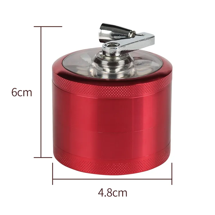 8239手摇磨烟器大号金属研磨器可碾碎香料草药的实用碾磨器工具