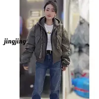 秋季新款休闲百搭飘带羽绒服(25630)