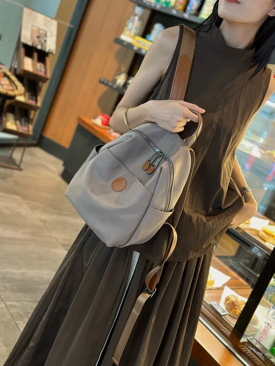 透气多口袋款轻职风双肩双肩包布包双肩包女百搭轻便韩版 3001