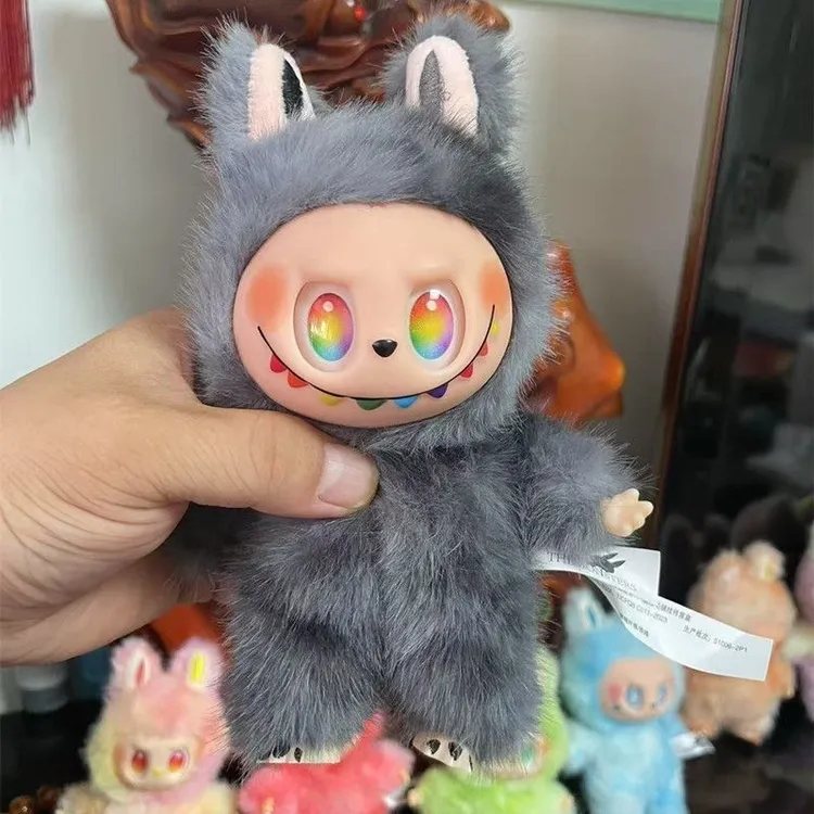 la布布玩偶盲盒毛绒公仔前方高能三代国版拉不不3.0隐藏款labub