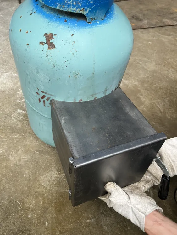 柴火炉加柴口 适用于直径32.5公分煤气罐或圆管改装柴火炉