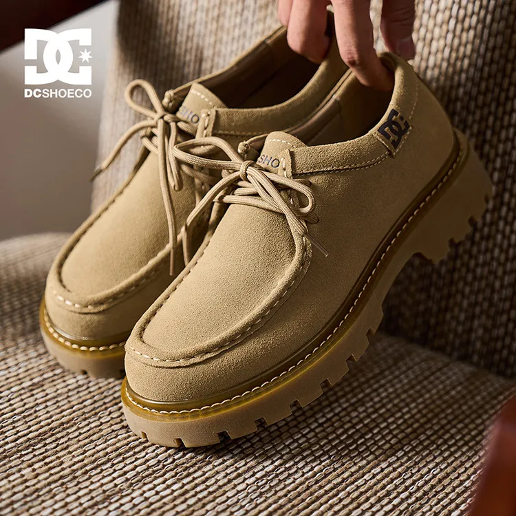 DCSHOES CRAG EDGE 2025新款男鞋英伦风时尚百搭复古低帮休闲皮鞋