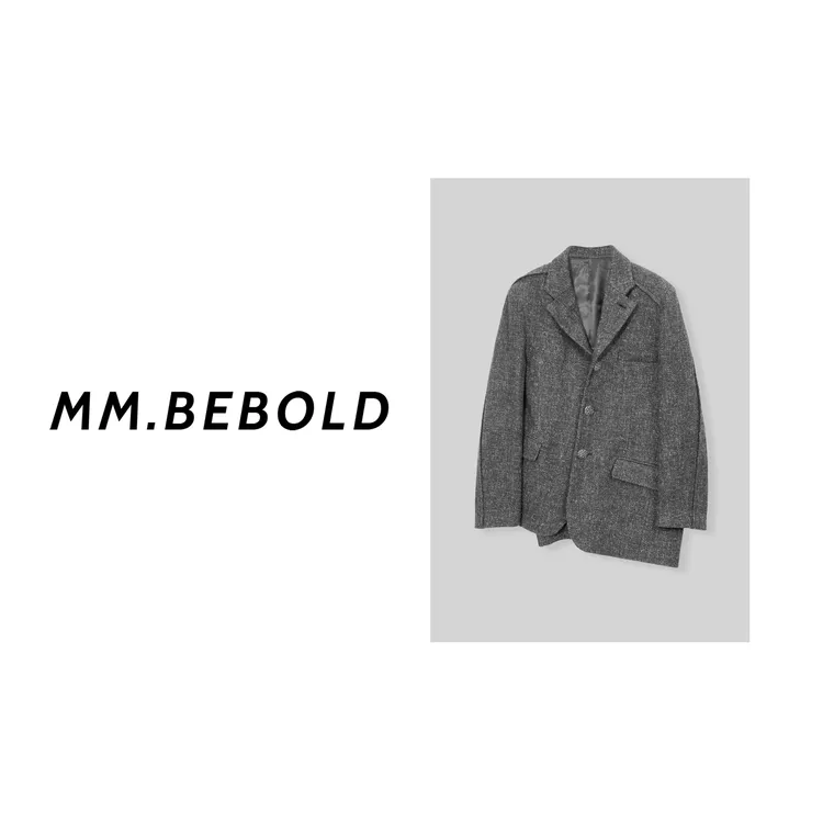 【妙姐精选】乐颜 不规则休闲宽松高级感西装外套MQJ2862