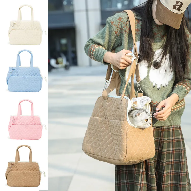 moorpet/摩宠猫包外出便携单肩手提斜挎宠物包保暖轻便猫咪斜挎包