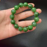 颈饰未镶嵌和田玉俄七辣菠菜绿卡14