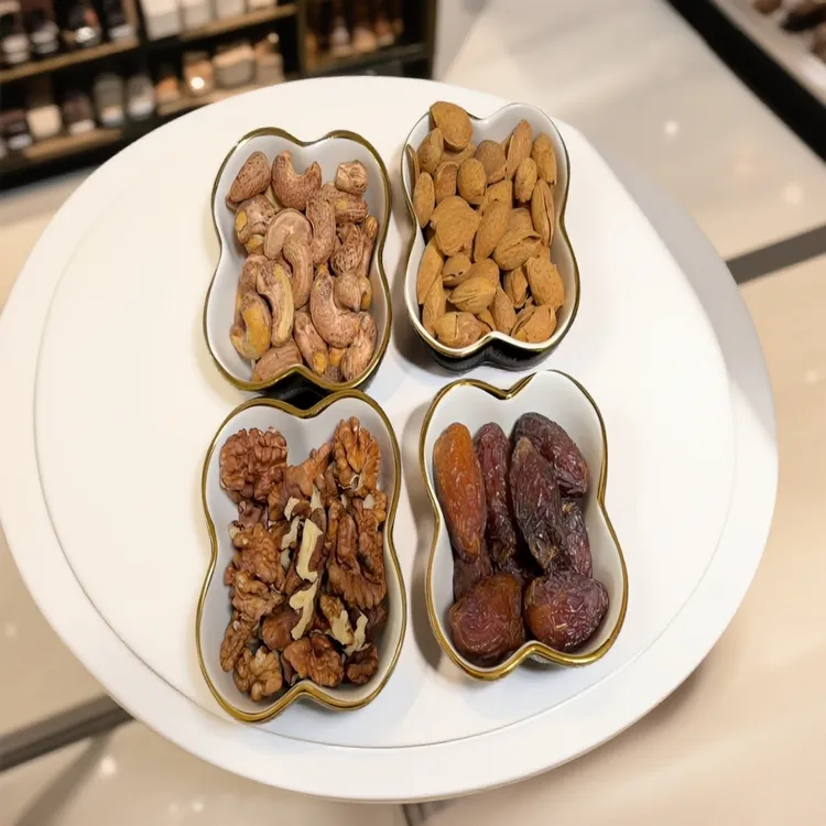 水墨元素网红碟糖果简约分格盘欧式宫廷元素日式盘子家用陶瓷