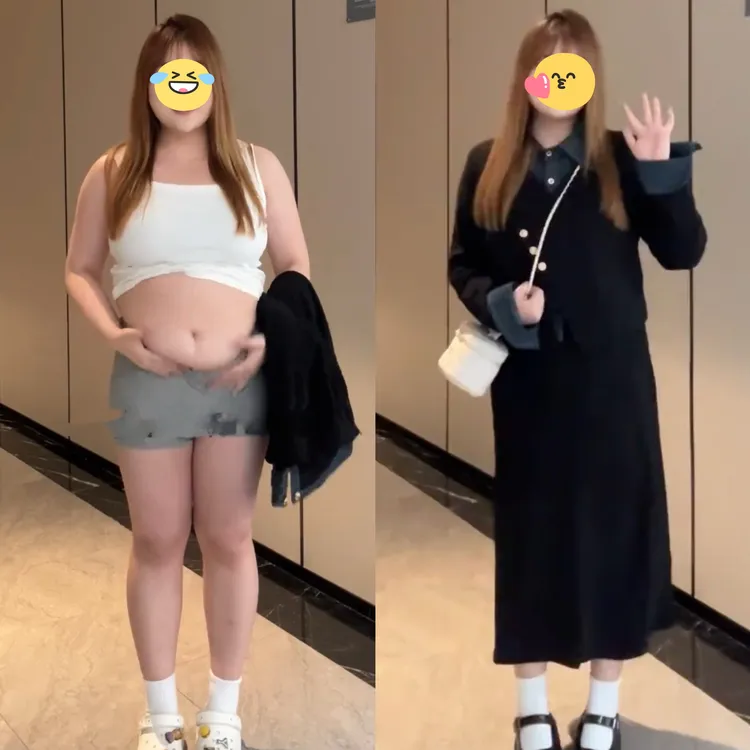大码女装高级感套装裙秋季法式赫本风上衣胖MM显瘦半身裙子两件套