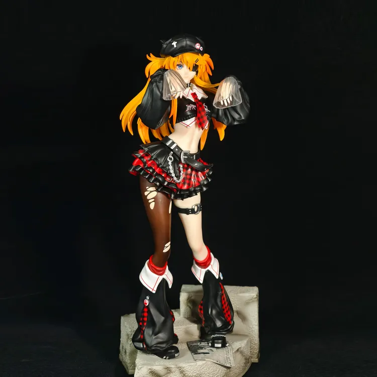 新世纪福音战士 gw明日香手办 蹲姿EVA 摇滚乐队萌芽象明日香手办