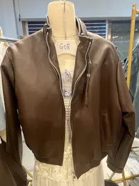 g08立领皮衣男女同款