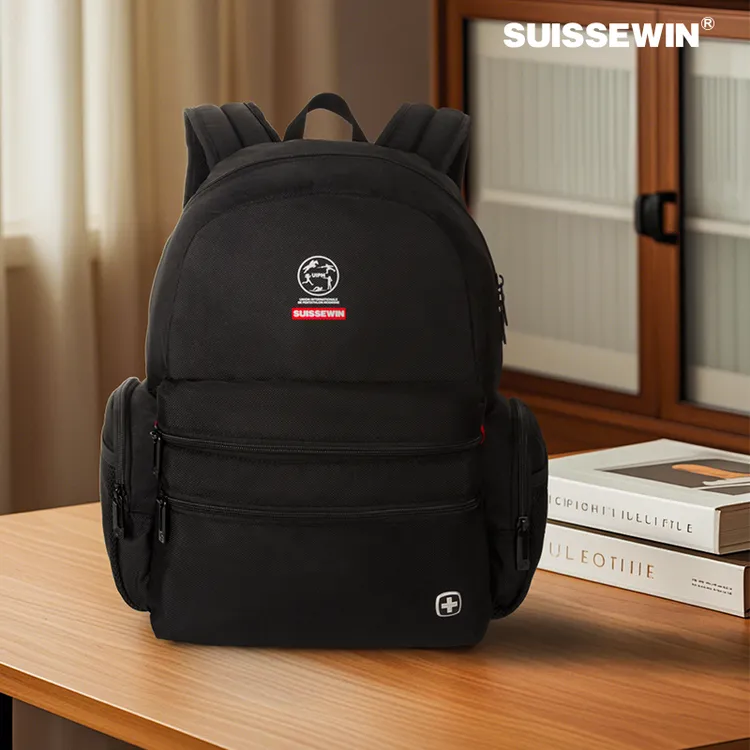 SUISSEWIN【国货】祥兴大容量男士减负背包双肩包商务电脑包旅行包
