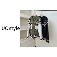 【UC STYLE】A8813设计感针织拼接棉服主播穿S码