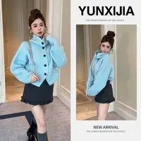 【现货】2025秋季新款时尚洋气慵懒风甜美减龄针织开衫短裙两件套