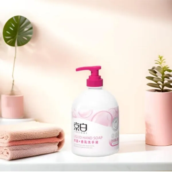 京白香氛洗手液500g抑菌持久留香清洁家庭装批发团购劳保