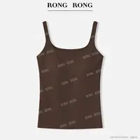溶溶【3D塑形背心】RONGRONG 里层绵羊毛醋酸无痕一体胸垫背心8518