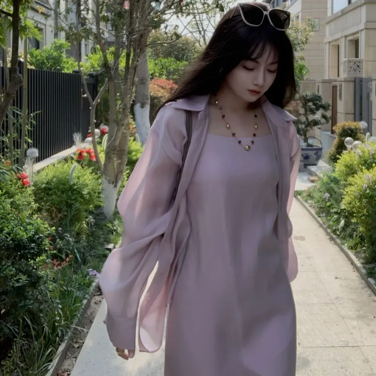 ASM ANNA◆4.8 经典返场 莱赛尔夏日防晒系列两件套A16675