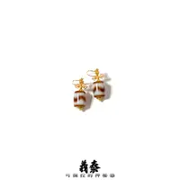 【印象吉祥】杵杵牙牙玛瑙耳钩（多样性发其一）