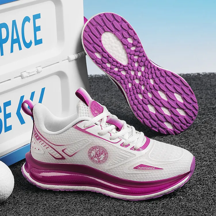 透气网面鞋2026年杜莎琨娜新款男女鞋轻质跑步春秋季系带减震8188