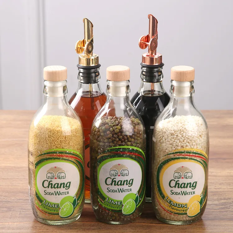 苏打水瓶盖大象气泡水改造304不锈钢倒油嘴厨房通用玻璃调料瓶塞