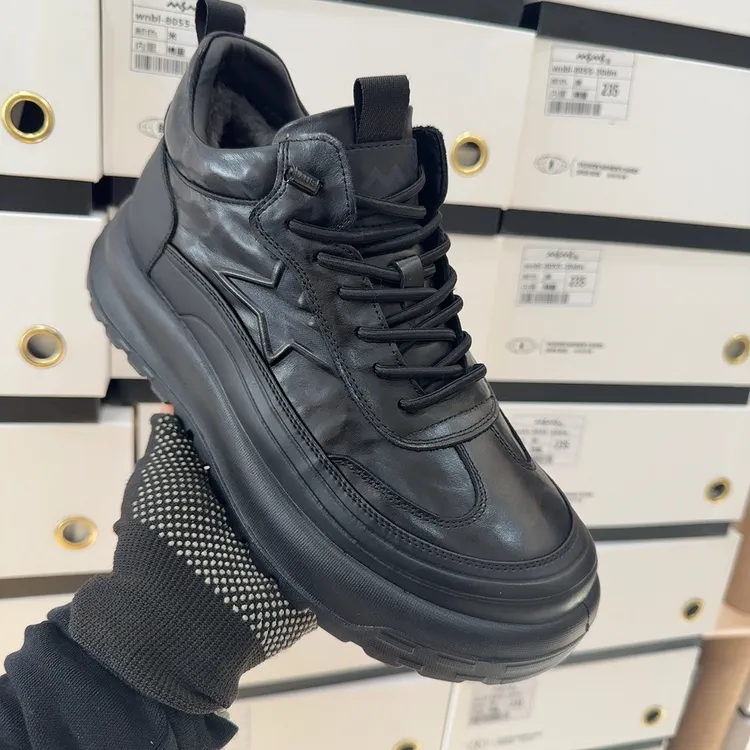 玛莎玛索32326-121冬季新款时尚百搭厚底大棉休闲男鞋